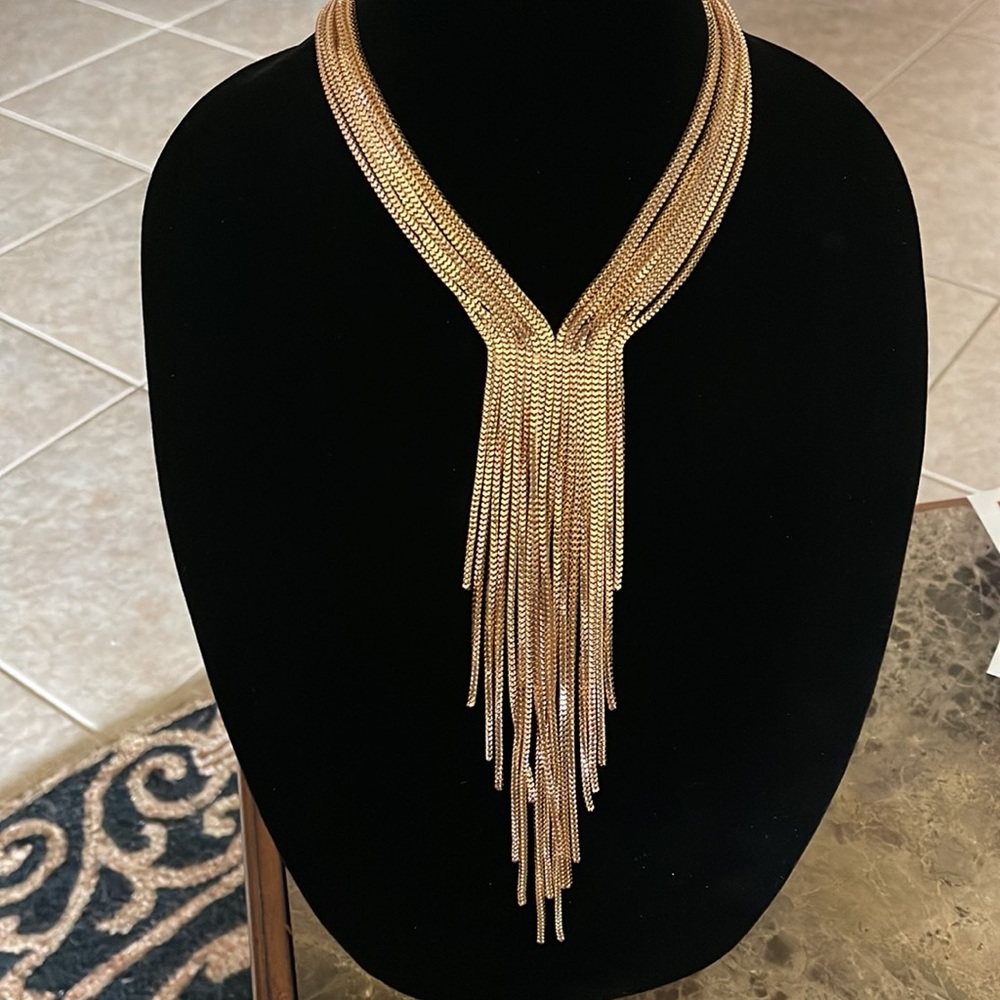 - Fabulous Statement Necklace Chains Chains Chain… - image 3